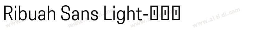 Ribuah Sans Light字体转换